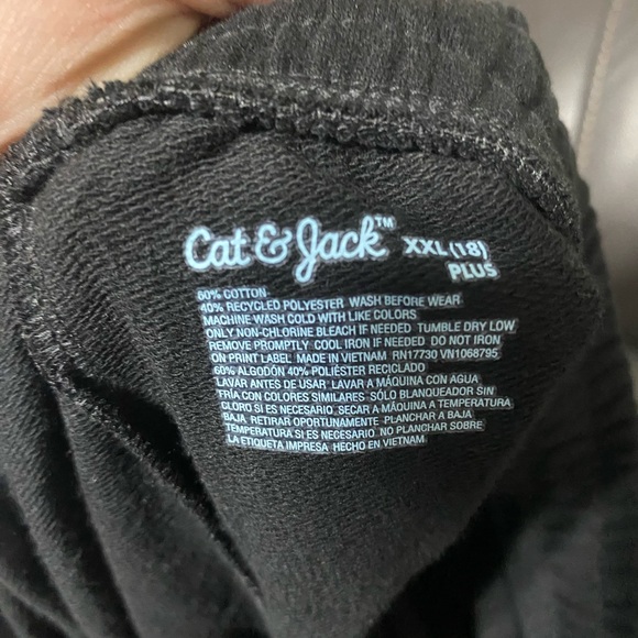Cat & Jack Black Sweatpants with Drawstring - Picture 5 of 5